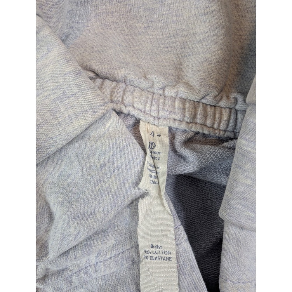 Lululemon Sweatshirt Women Sz 4 Gray Funnel Neck Elastic Pullover Running Casual - Picture 6 of 6